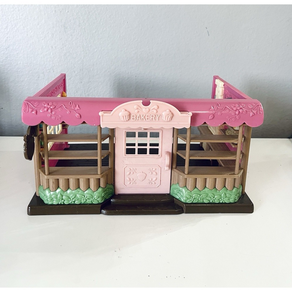 Li'l Woodzeez Pink Bakery ‎ Playset ~ No Accessories